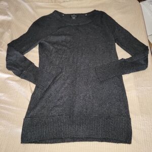 100% Cashmere sweater dress by Cashmere by Bloomingdale's XL LS  Charcoal Grey